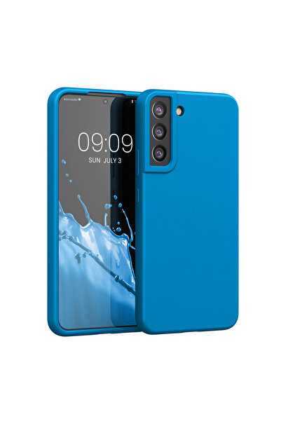 KWmobile Case for Samsung Galaxy S22 Plus, Silicone, Blue, 56761.224,