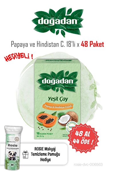 Doğadan 18-Pack Papaya and Coconut Buy 48 Get 44 and Rosie
