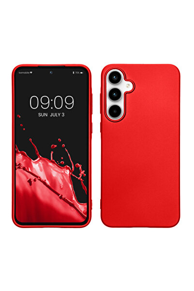 KWmobile Θήκη για Samsung Galaxy A55, Κόκκινη, Σιλικόνη, KWM000021MI003C