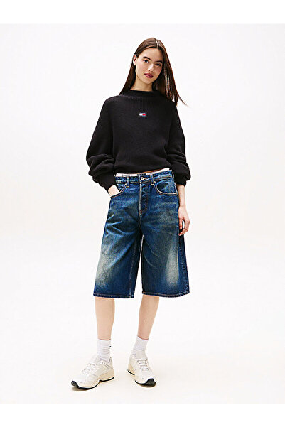 Tommy Hilfiger Tommy Badge Relaxed Mock Neck Jumper