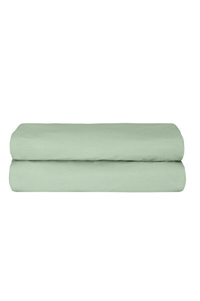 Altınbaşak Freesia King Size Ranforce Fitted Sheet 200X200+35 cm Green