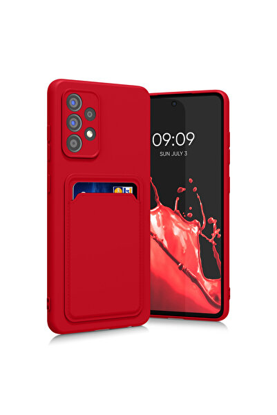 KWmobile Case for Samsung Galaxy A52/Galaxy A52 5G/Galaxy A52s 5G, Red, Silicone, KWM0000133I006C