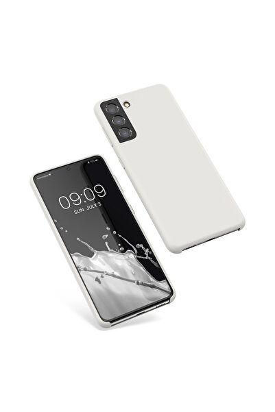 KWmobile Case for Samsung Galaxy S21, Silicone, White, 54056.48