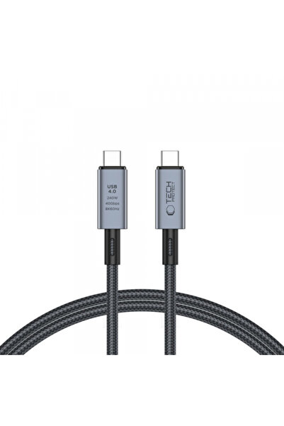Universal USB-C Data and Charging Cable - USB-C Tech-Protect Ultraboost Max, 240W, 1m, Gray