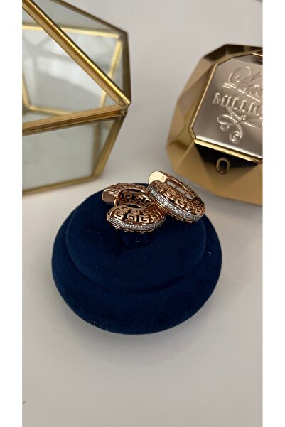 SU PERİSİ TAKI BİJUTERİ Xuping Irresistible Gold Zirconia Stone Vrsace Earrings