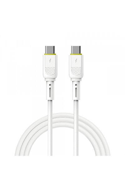 Universal USB-C Data and Charging Cable - USB-C WiWu Wi-C034, 60W, 1.2m, White