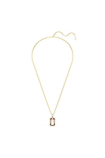 Swarovski Millenia Kolye, Sekizgen kesim, Caramel, Altın rengi kaplama