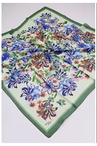 Belli Eșarfă Fresh Sanda IST 6 - 15 Verde cu model mixt