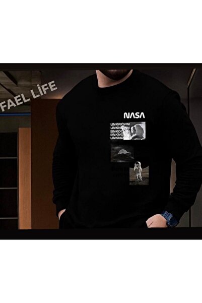 FAEL LİFE Unisex Girls/Boys Sweatshirt Nasa Image Print Sweatshirt Oversized ...