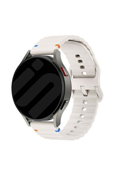 bbtech Huawei Watch Gt 6/Gt 6 Pro 46mm Compatible Rope Detailed Wave Design Silicone Band 22mm Android Strap