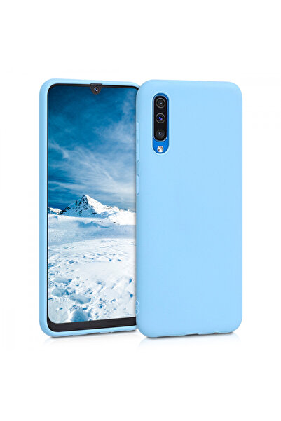 KWmobile Калъф за Samsung Galaxy A50, Силиконов, Син, 48054.161