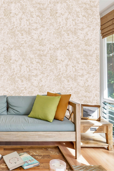 Golden DUVAR KAĞIDI-BORDÜR Perge Serisi Yaldızlı Tamamen Silinebilir Nonwoven...