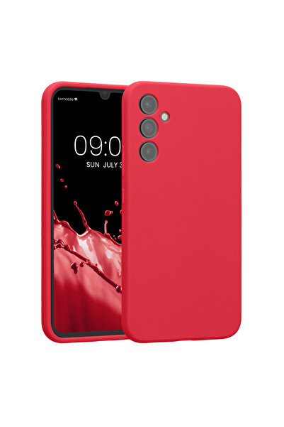KWmobile Case for Samsung Galaxy A34 5G, Red, Silicone, 60807.238