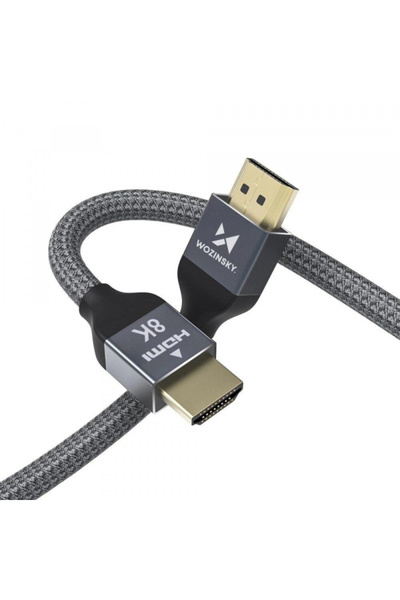Universal Cablu Video WZK Ultraboost, HDMI - HDMI, 8K, 3m, Gri WHDMI-30