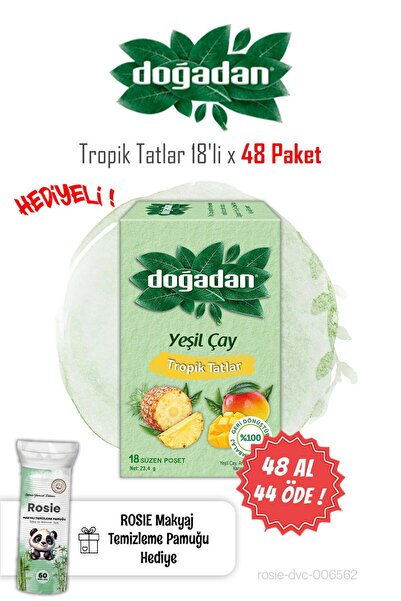 Doğadan اشتري 48 واحصل على 44 مجانًا - 18 عبوة من النكهات الاستوائية، مع هدية...