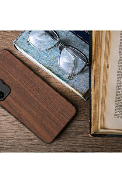 KWmobile Case for Samsung Galaxy A55, Brown, Wood, KWM000021MM001C