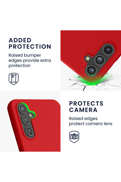 KWmobile Case for Samsung Galaxy A54 5G, Red, Silicone, KWM000018FR048C