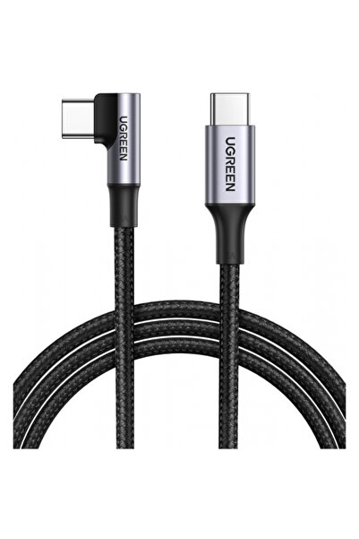 Ugreen USB-C Data and Charging Cable - USB-C US334 Angled, 100W, 2m, Black