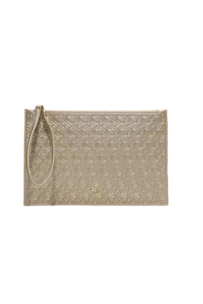 CILMI HARVILL CHHC CHCH Women's Premium Business Clutch - Embossed Letter, Sturdy Zipper & Adjustable Wrist Strap