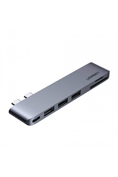 Ugreen USB-C Hub CM251 for Apple MacBook Pro / Air, 3 x USB-A 3.0 - 1 x USB-C - 1 x SD - 1 x