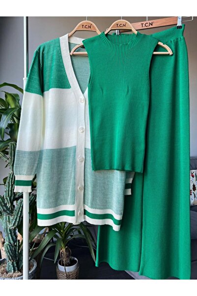 PALME D'OR Women's Triple Knitwear Set