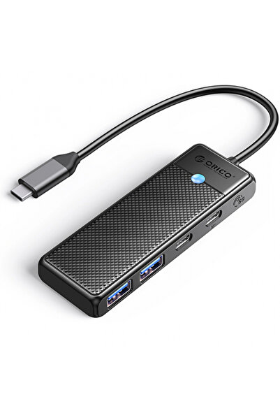 Universal Hub USB-C Orico PAPW2AC-C3, 2 x USB-A 3.0 - 2 x USB-C, Negru