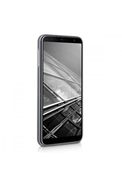KWmobile Case for Samsung Galaxy J6 Plus, Silicone, Silver, 48754.42