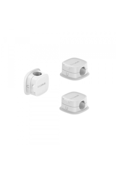 Baseus Lite Magnetic Cable Organizer, Set of 3, White B01331106211-00