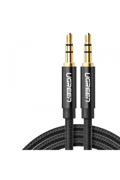 Ugreen Cablu Audio 3.5mm - 3.5mm AV112, 2m, Negru