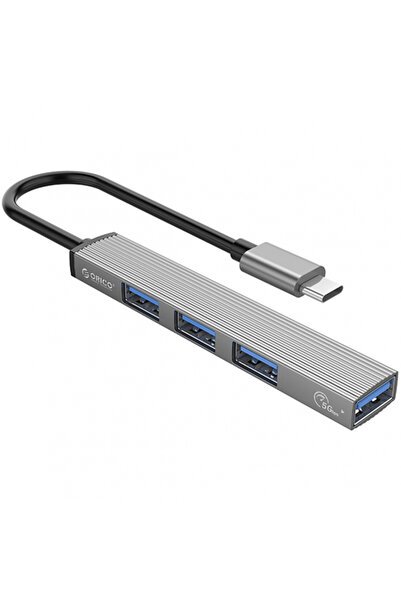 Universal Hub USB-C Orico AH-13, 1 x USB-A 3.0 - 3 x USB-A, Gri