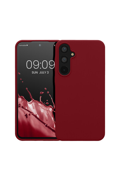 KWmobile Case for Samsung Galaxy A55 5G, Red, Silicone, KWM000021ME023C