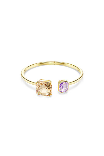 Swarovski Millenia Bileklik, Sekizgen kesim, Çok renkli, Altın rengi kaplama