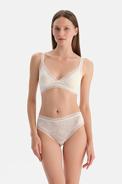 Dagi Ecru Lace Brazilian Panties