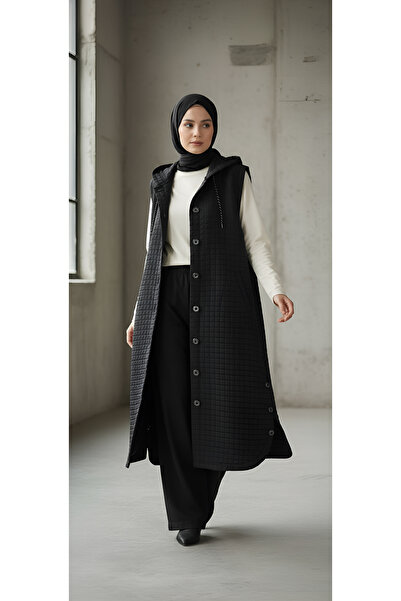 MODA سترة مبطنة بتفاصيل سلسلة