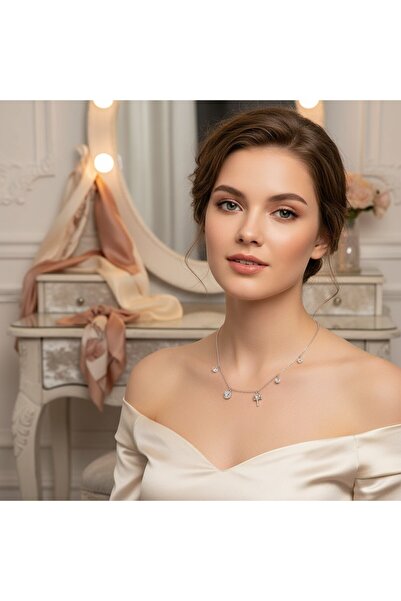 YUSSO ACCESSSORY Kadın Gümüş Çelik Kolye 316L