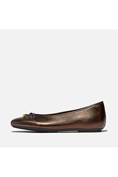 Fitflop Women / Girls Babet Ih2-C89/675 Delicato Bow Soft Metallic-Leather Ba...