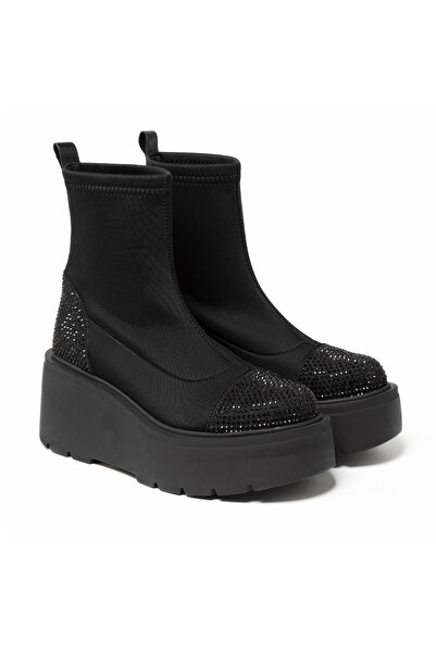 John May Γυναικείες / Κοριτσίστικες Μπότες GTN-222549 Μαύρη Πέτρα