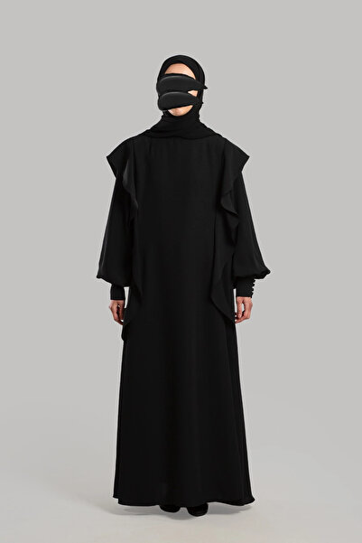 Lemaye Φόρεμα Volanlı Ferace - Μαύρο