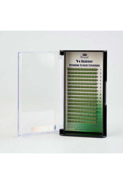 Royal Extensii de Gene Premium Volume 2D – Curbură C, 0.12 mm, Lungime 13 mm (16 rânduri)