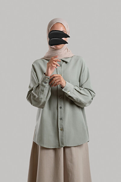 Lemaye Classic Collar Linen Shirt - Çağla