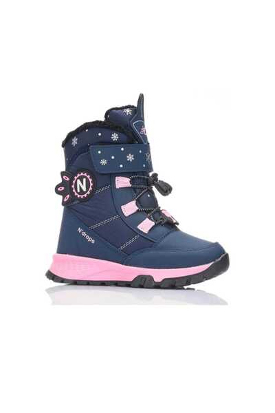 N Drops Kız Çocuk Kar Botu İçi Yünlü Su Geçirmez Bot