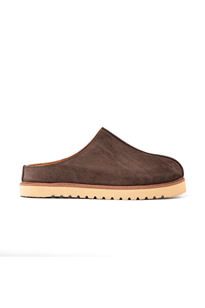 John May Women / Girls Slippers Rc-26Y-180-7143 Brown Suede