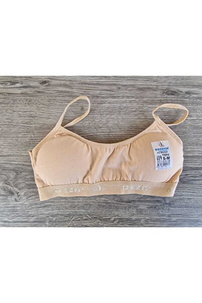 LİA Underwear Young Girl's String Strap Padded Half Tank Training Bra, Pack of 3