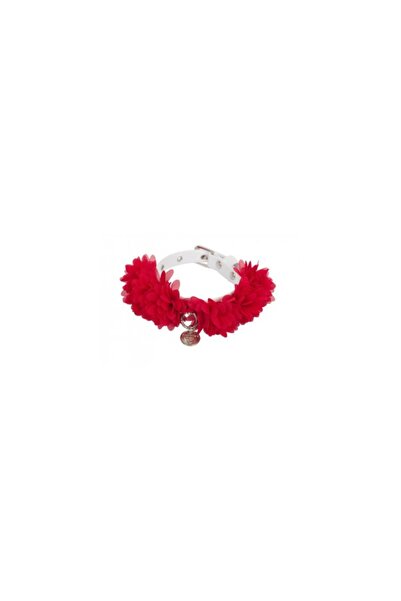 Charlotte's Dress Nina Dog Collar - 25 cm - Red
