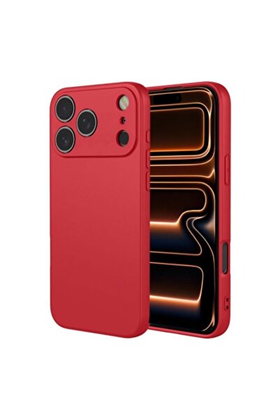 Maxcell Carcasă pentru Apple iPhone 17 Pro Max – Microfibră moale TPU - Roșu pur