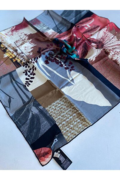 Aker Φουλάρι Sura Pure Silk 8408757 - 312 Μουσταρδί Μικτό Σχέδιο