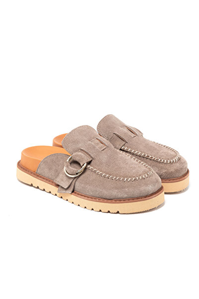 John May Women / Girls Slippers Rc-26Y-180-59084 Beige Suede 17