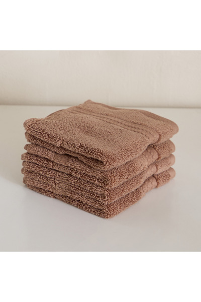 Home Box مجموعة مناشف الوجه كلاود سوفت - سيرين زيرو تويست - 4 قطع - 30 × 30 س...