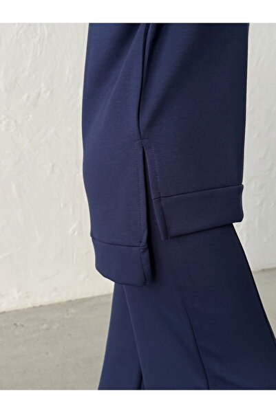 BEJNA Women's Comfortable Fit Soft Modal Textured Top and Bottom Set