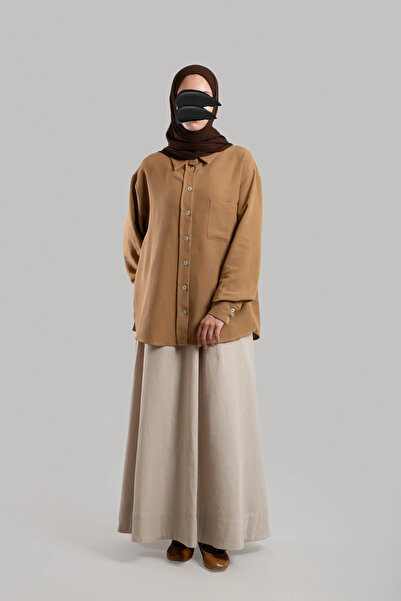 Emare Classic Collar Linen Shirt - Mustard